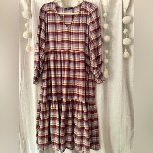 Madewell oversized plaid dress